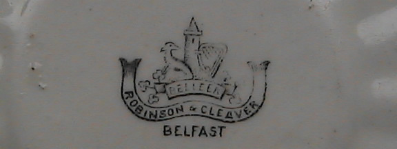 Robinson and Cleaver Retailer mark 2nd period